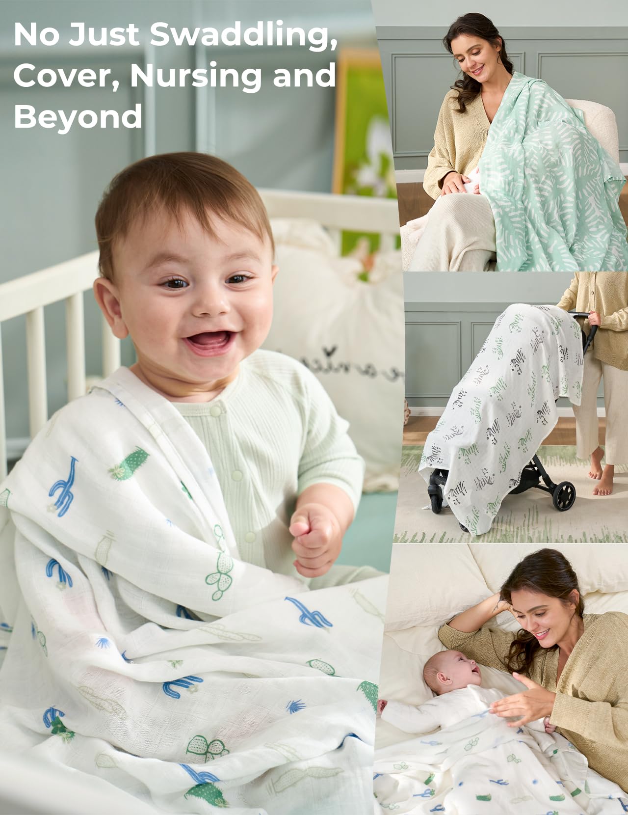 Foto 6 | Manta Para Pañales Momcozy Con Los Mejores Deseos De Jungle Trails & Wild Pals - Venta Internacional.