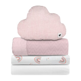 Foto 1 | Juego De Blancos Para Colecho 70x100 Cm Nap Baby Para Bebé (4 Piezas) - Arcoiris Love