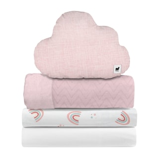 Foto 1 | Juego De Blancos Para Colecho/corral 74x110 Cm Nap Baby Para Bebé (4 Piezas) - Arcoiris Love