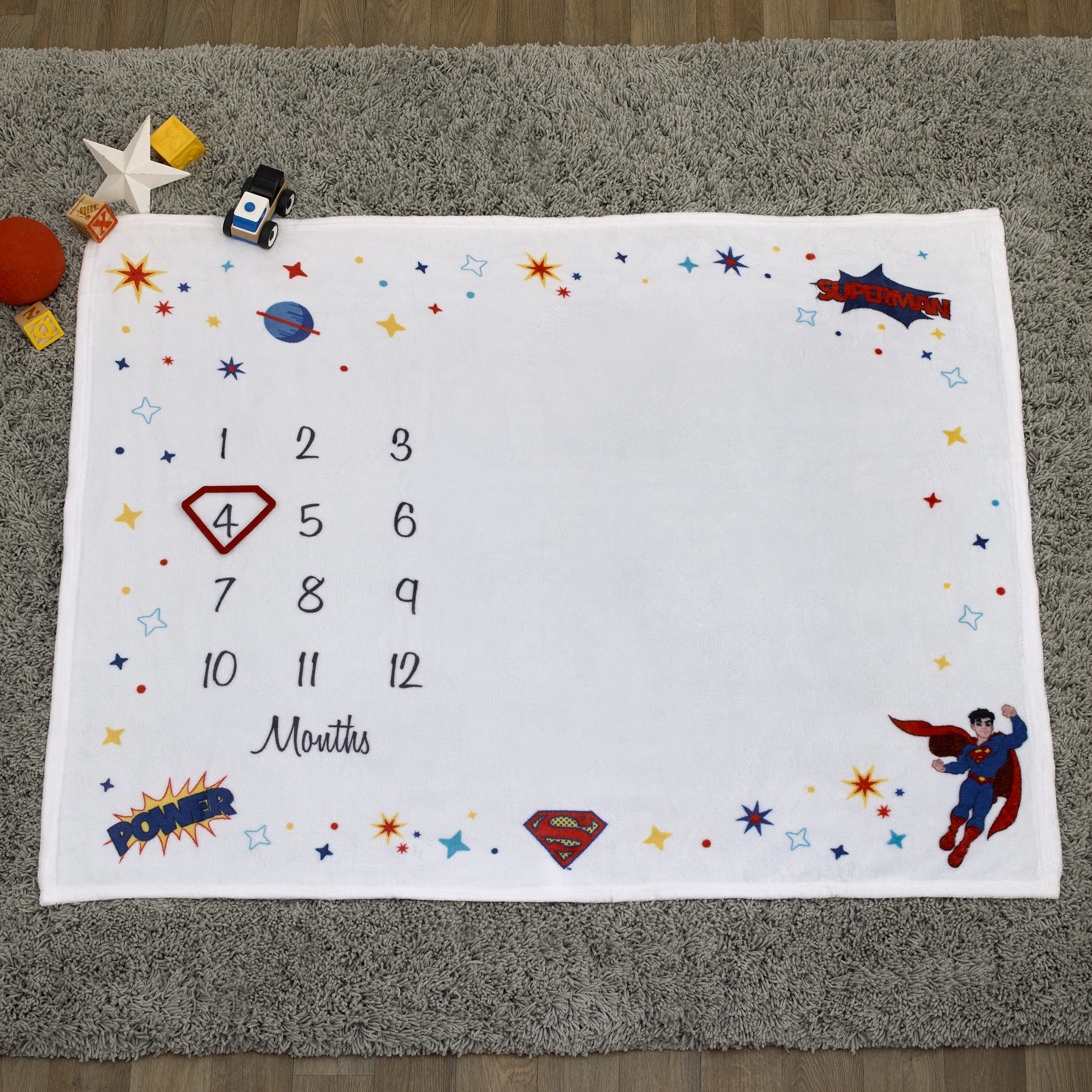 Foto 6 | Manta De Bebé Nojo Everything Kids Warner Brothers Superman - Venta Internacional.