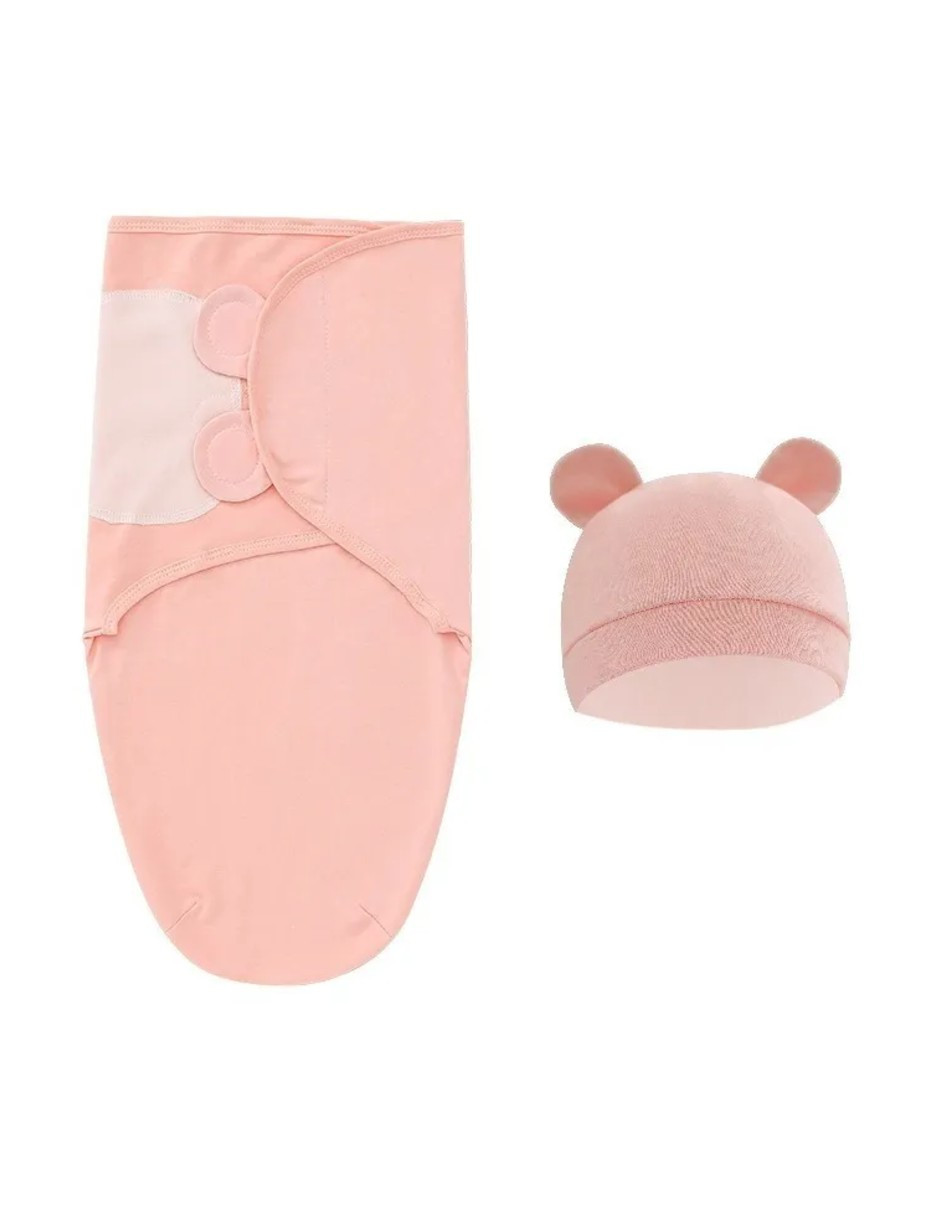 Foto 2 pulgar | Saco De Dormir De Algodón Para Recién Nacidos Rosa