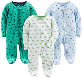Foto 1 | Sleep And Play Simple Joys De Carter's Baby, Paquete De 3 Unidades De 6 A 9 Meses - Venta Internacional.