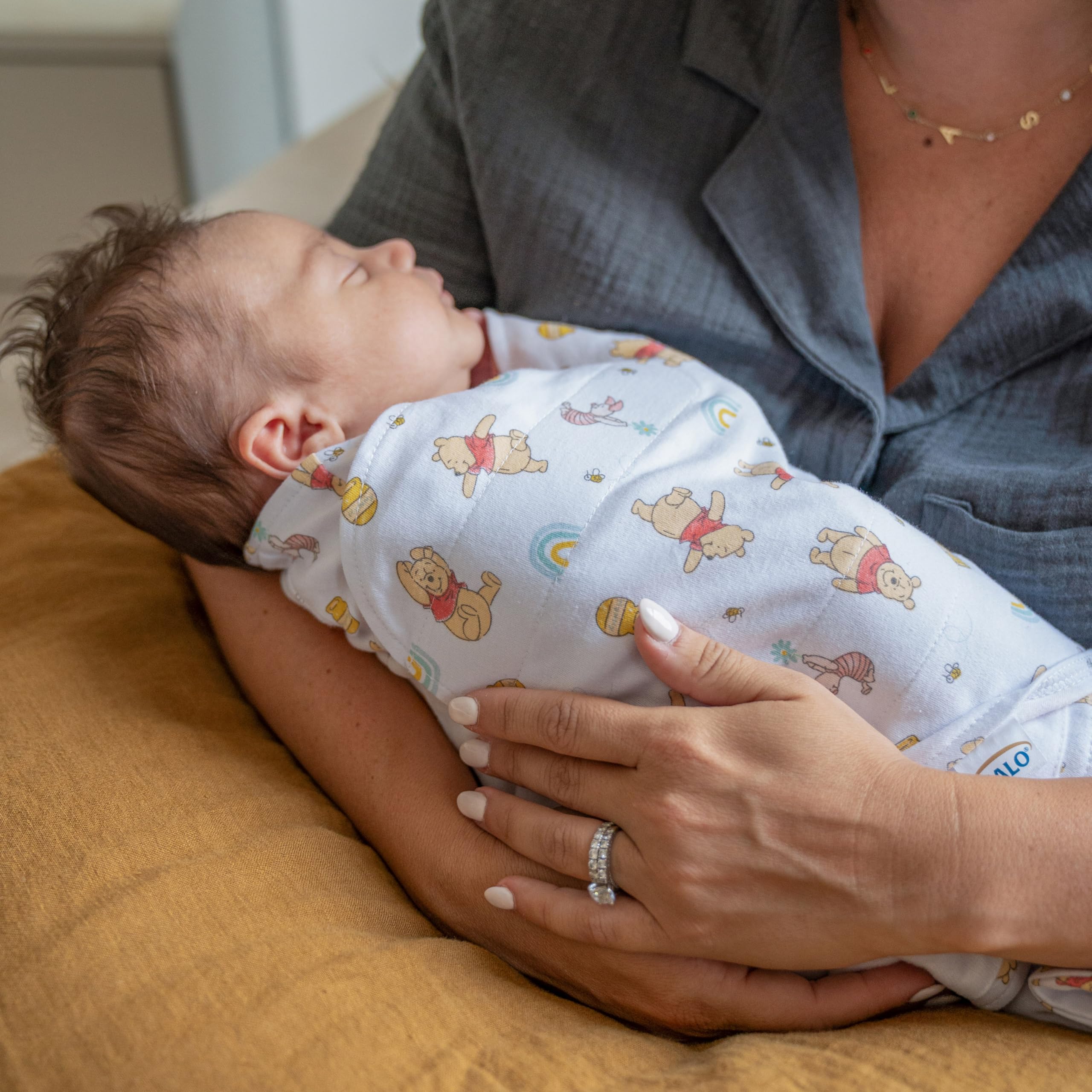 Foto 4 pulgar | Sleepsack Swaddle Halo Disney Baby 100% Algodón Winnie Rainbows - Venta Internacional.