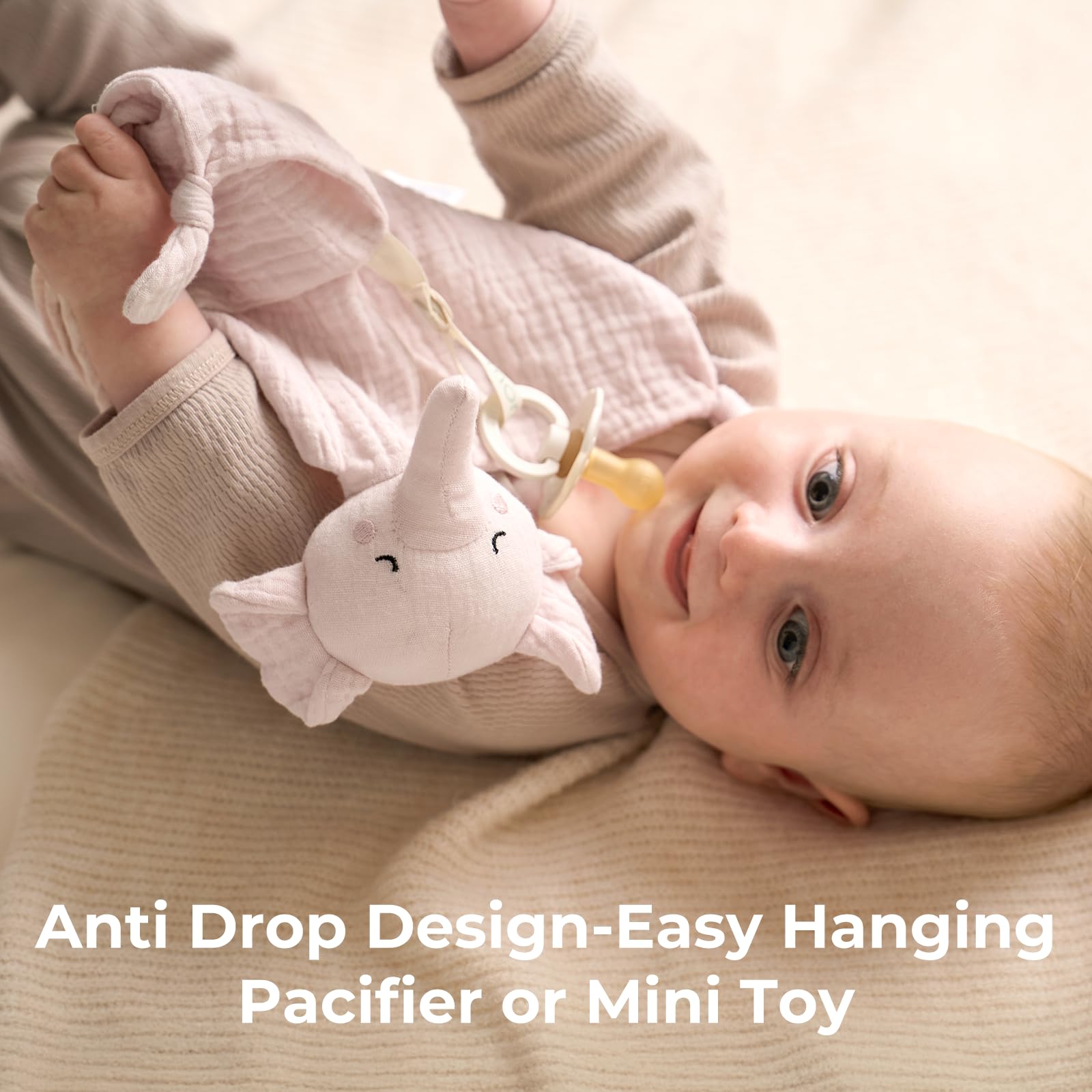 Foto 4 pulgar | Manta De Seguridad Momcozy Elephant Loveys Para Bebés Rosa - Venta Internacional.