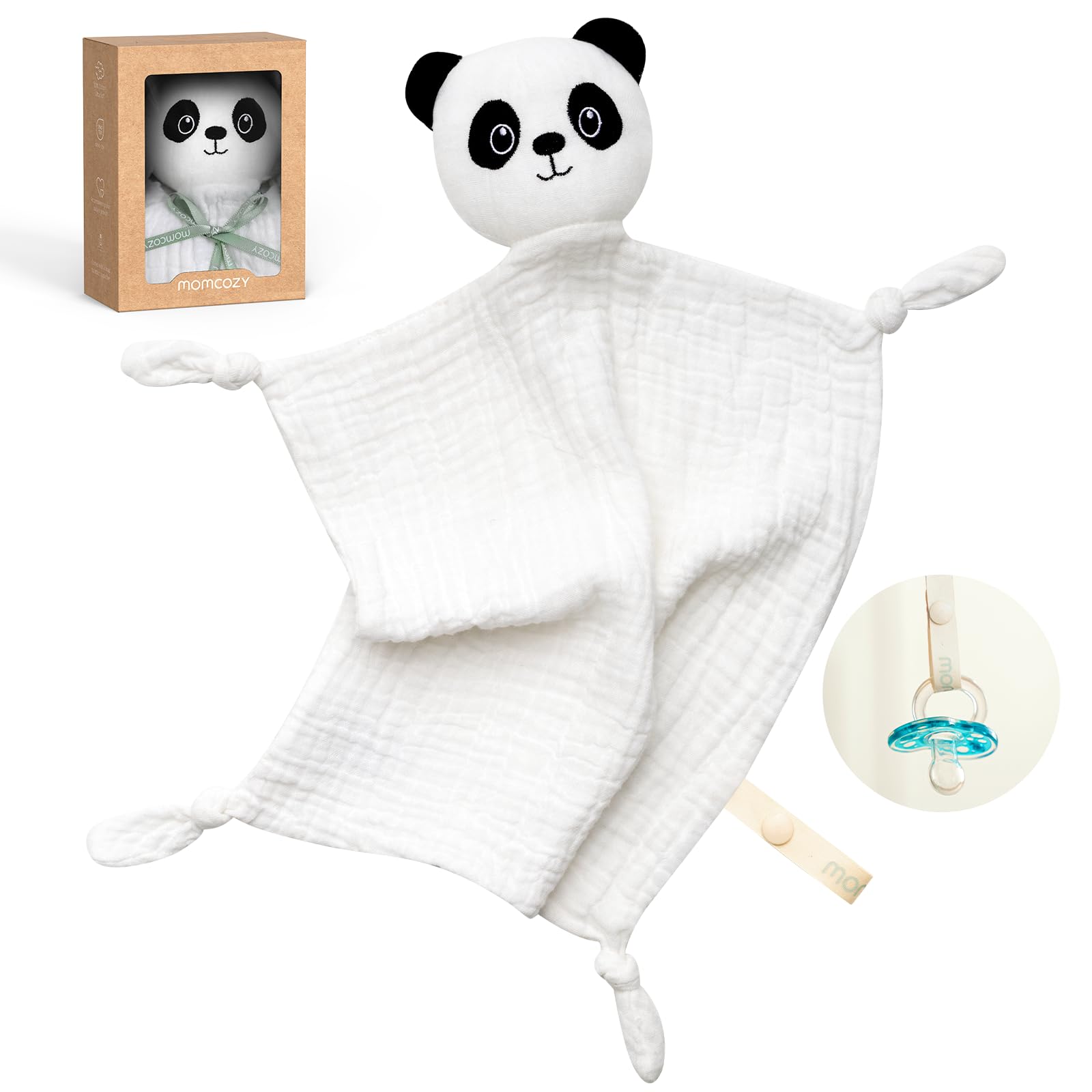 Foto 2 pulgar | Manta De Seguridad Momcozy Loveys Para Bebés, Algodón, 35 Cm, Color Blanco - Venta Internacional.