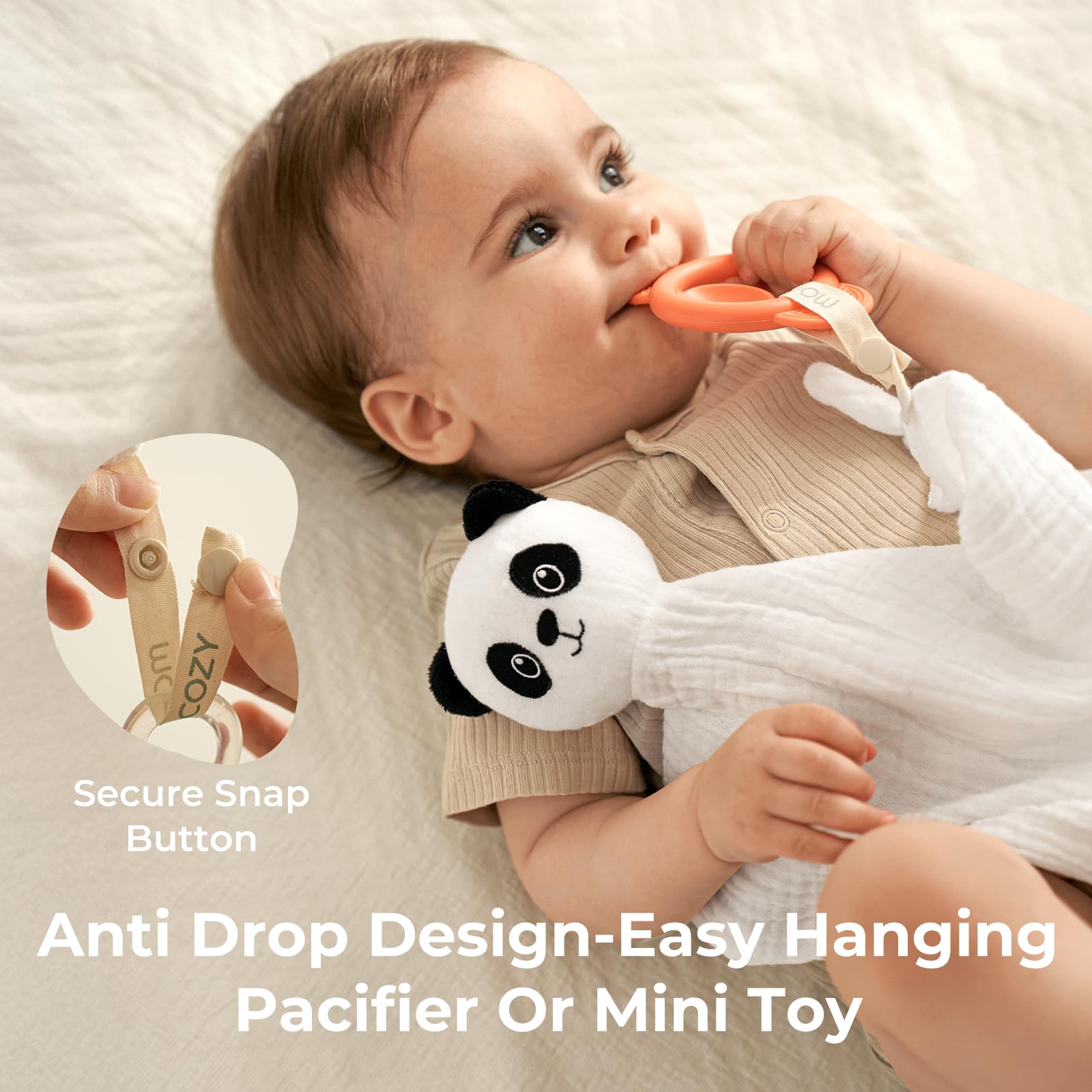 Foto 4 pulgar | Manta De Seguridad Momcozy Loveys Para Bebés, Algodón, 35 Cm, Color Blanco - Venta Internacional.