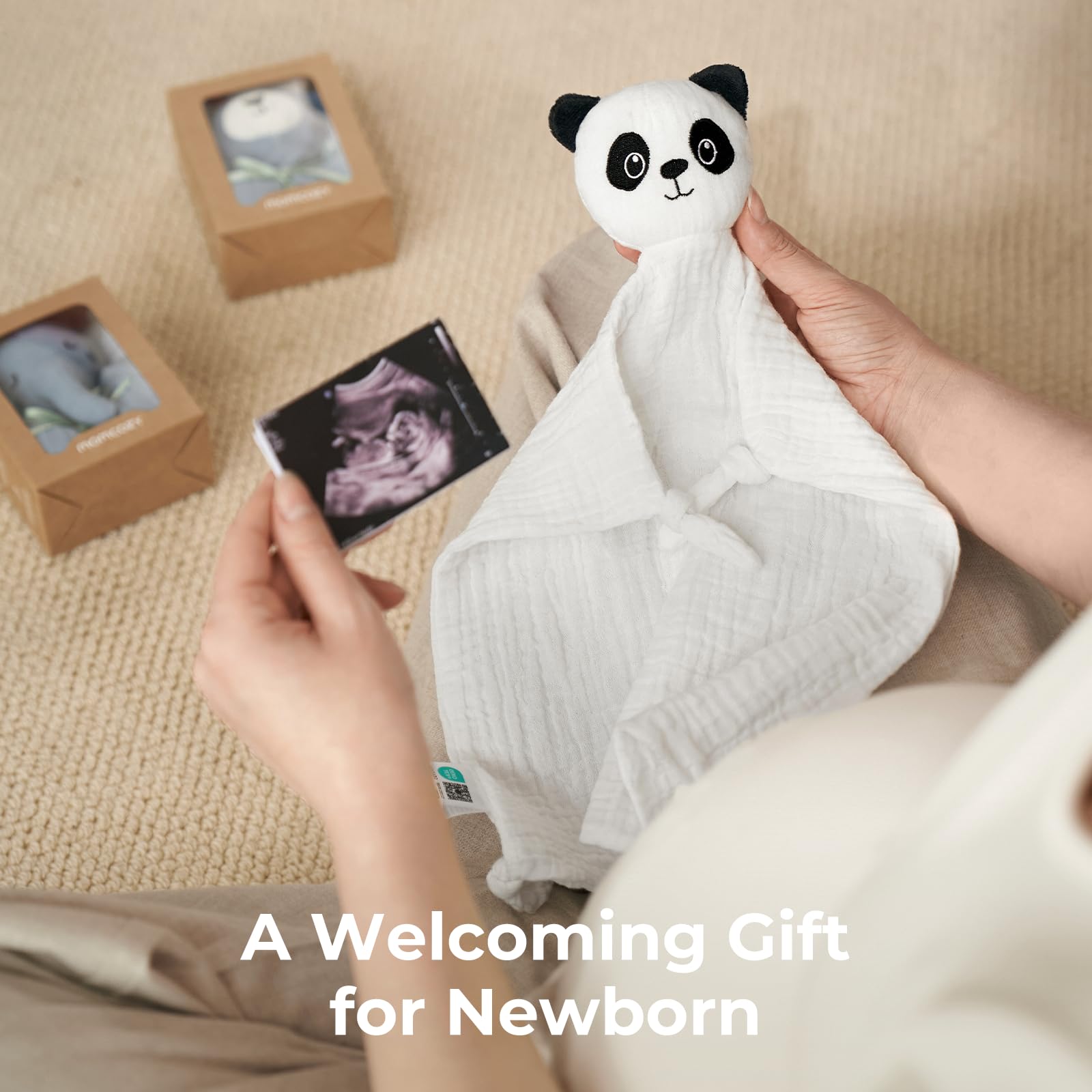 Foto 4 | Manta De Seguridad Momcozy Loveys Para Bebés, Algodón, 35 Cm, Color Blanco - Venta Internacional.