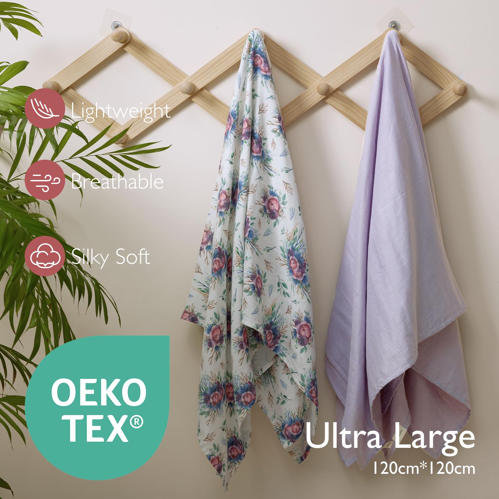 Foto 5 | Mantas Para Pañales Momcozy Sofdness Upgrade, Muselina, 120 X 120 Cm - Venta Internacional.