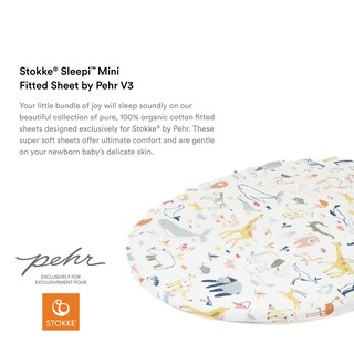 Foto 3 | Sábana Bajera Ajustable Stokke Sleepi Mini Pehr V3 Into The Wild - Venta Internacional.