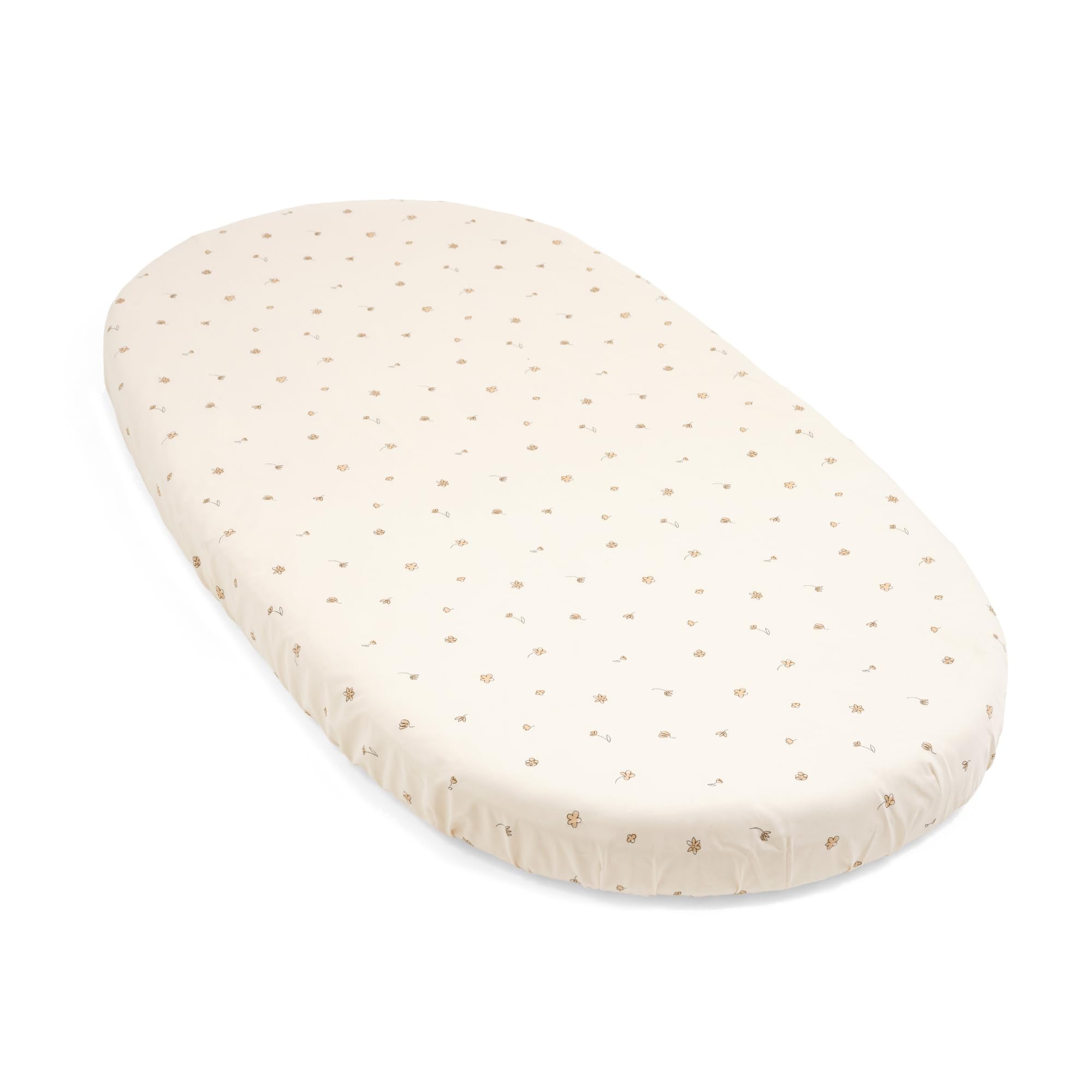 Foto 2 pulgar | Sábana Bajera Ajustable Stokke Sleepi V3 Flower Ecru  100% Algodón Percal - Venta Internacional.