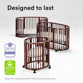 Foto 4 | Sábana Bajera Ajustable Stokke Sleepi V3 Flower Ecru 100% Algodón Percal - Venta Internacional.