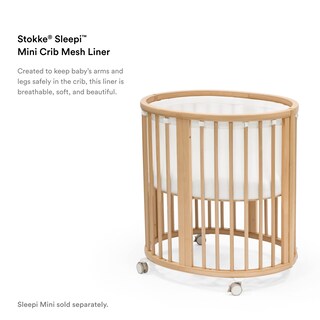 Foto 3 | Forro De Malla Stokke Sleepi Mini V3 Blanco Safe Sleep - Venta Internacional.
