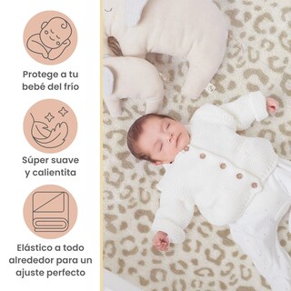 Foto 2 | Sábana De Cajón Para Cuna 70x130cm Nap Baby - Manchitas
