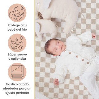 Foto 2 | Sábana De Cajón Para Cuna 70x130cm Nap Baby - Cuadritos