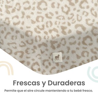 Foto 4 | Sábana De Cajón Para Cama Cuna 95x140cm Nap Baby - Manchitas