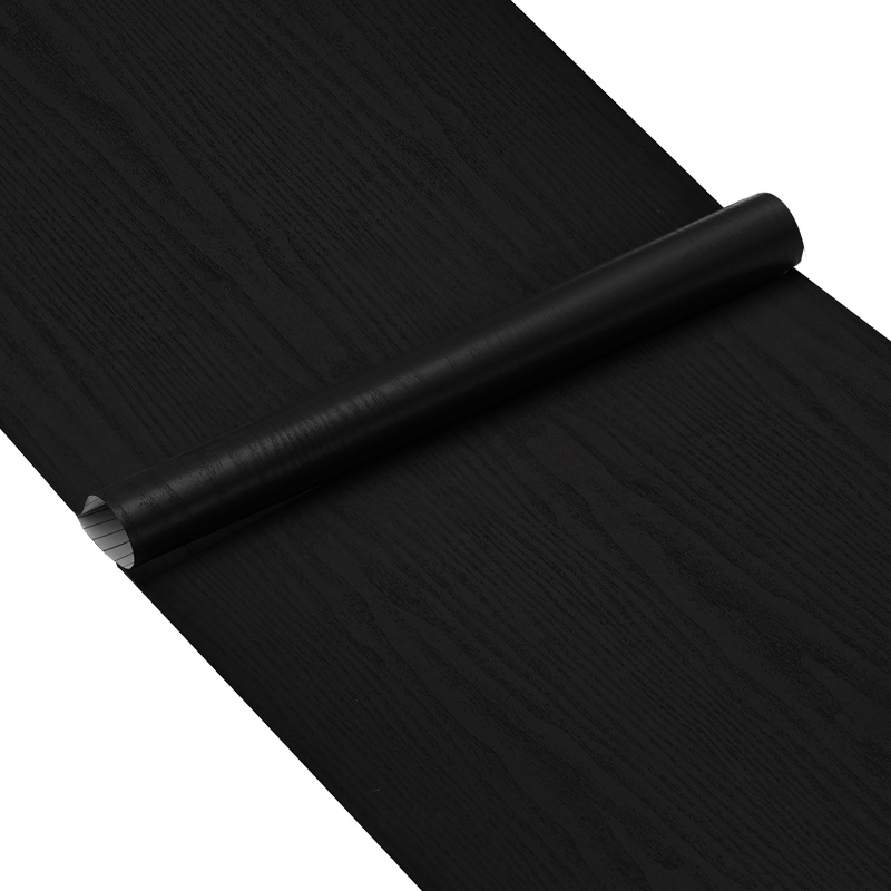 Papel Tapiz Autoadhesivo Impermeable HappyWare Negro Con Gris