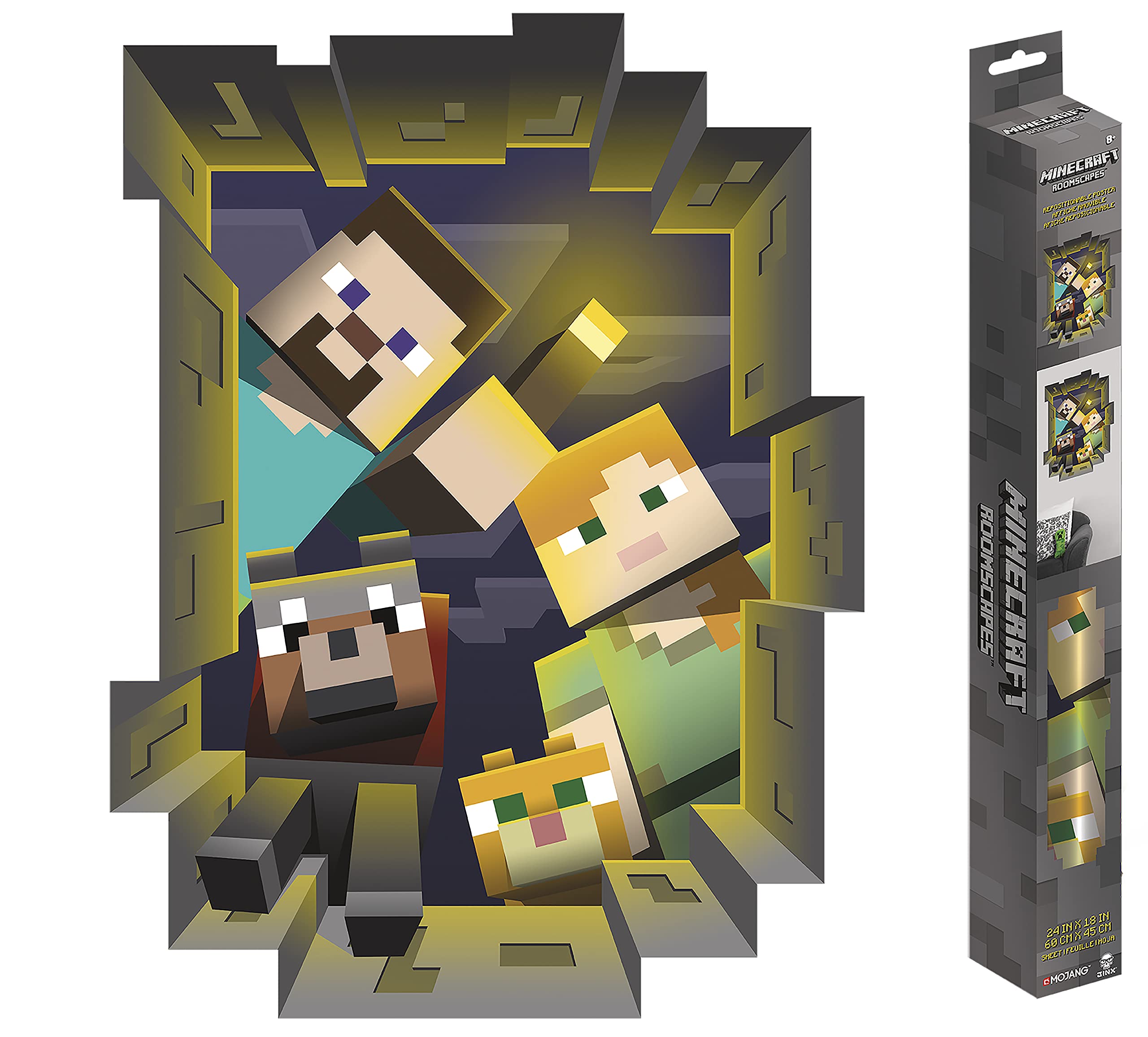 Foto 2 pulgar | Vinilo Decorativo Trends International Roomscapes Minecraft Caved In - Venta Internacional.