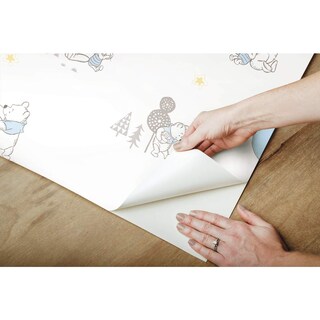 Foto 2 | Fondos De Pantalla Disney Winnie The Pooh Playmates Blue Roommates - Venta Internacional.