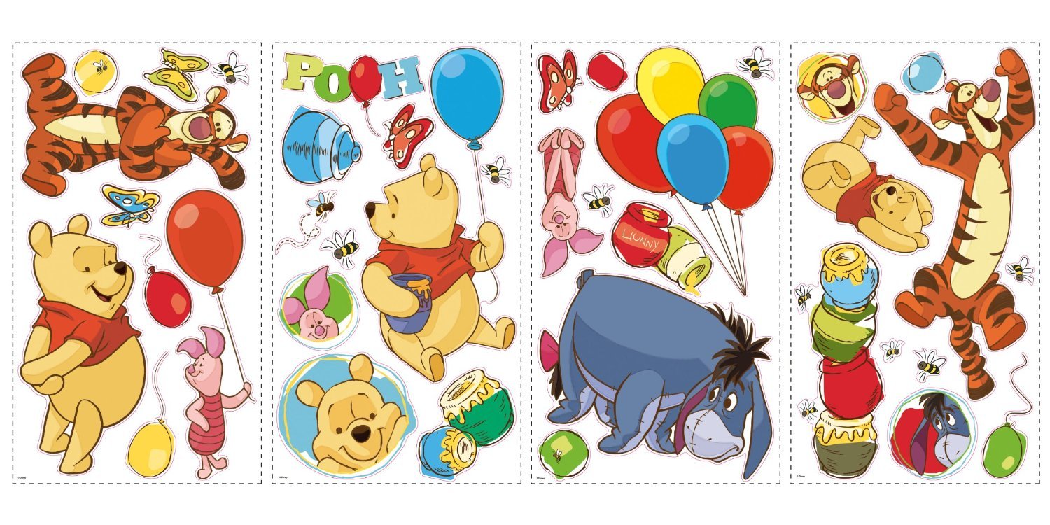 Foto 4 pulgar | Vinilos Decorativos Disney Winnie The Pooh And Friends Roommates - Venta Internacional.