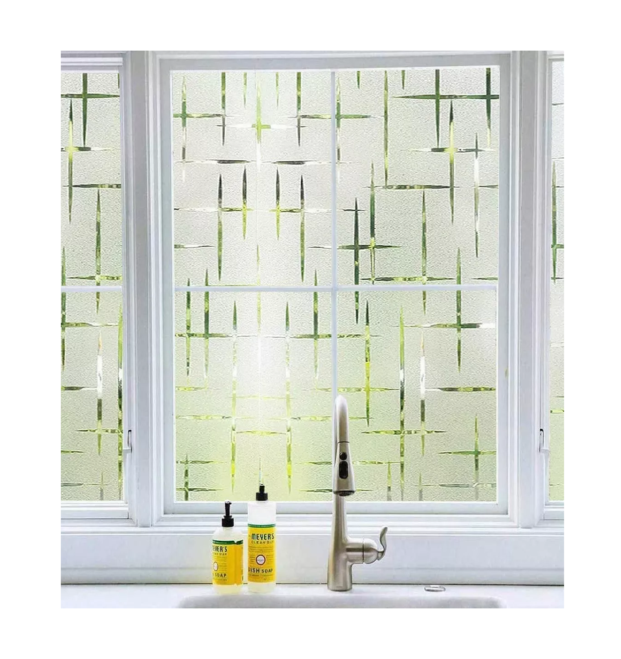 Foto 5 pulgar | Película De Privacidad Para Ventana Baño Vinilo Decorativo Belug, Transparente