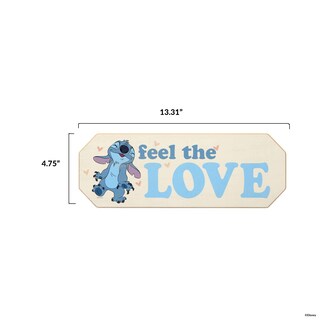 Foto 6 | Decoración De Pared Open Road Brands Disney Lilo Y Stitch Wood - Venta Internacional.