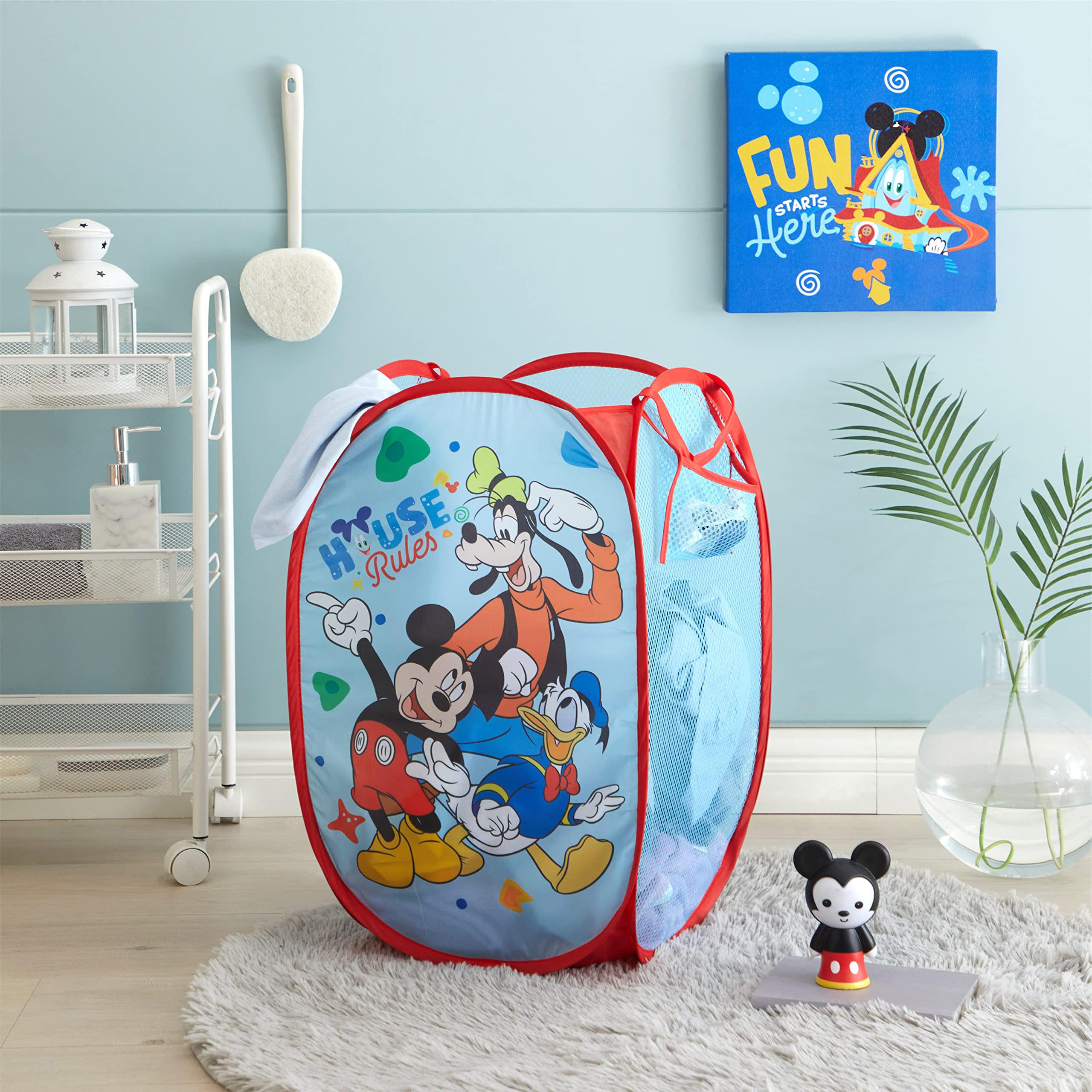Foto 5 pulgar | Cesta Plegable Idea Nuova Disney Mickey Mouse, 21,5 X 34 X 34 Cm - Venta Internacional.