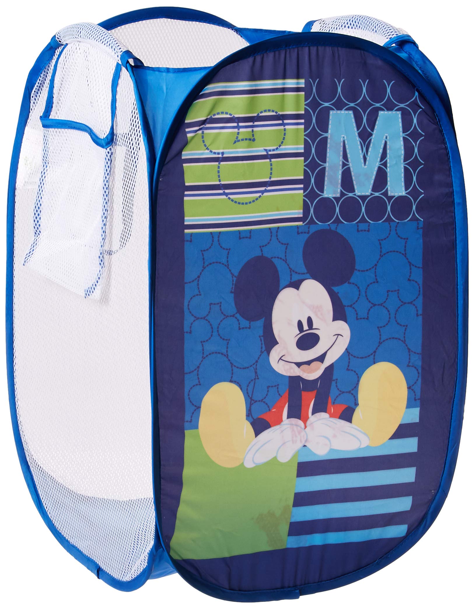Cesta Plegable Con Diseño De Mickey Mouse De Disney, 100% Poliéster - Venta Internacional.
