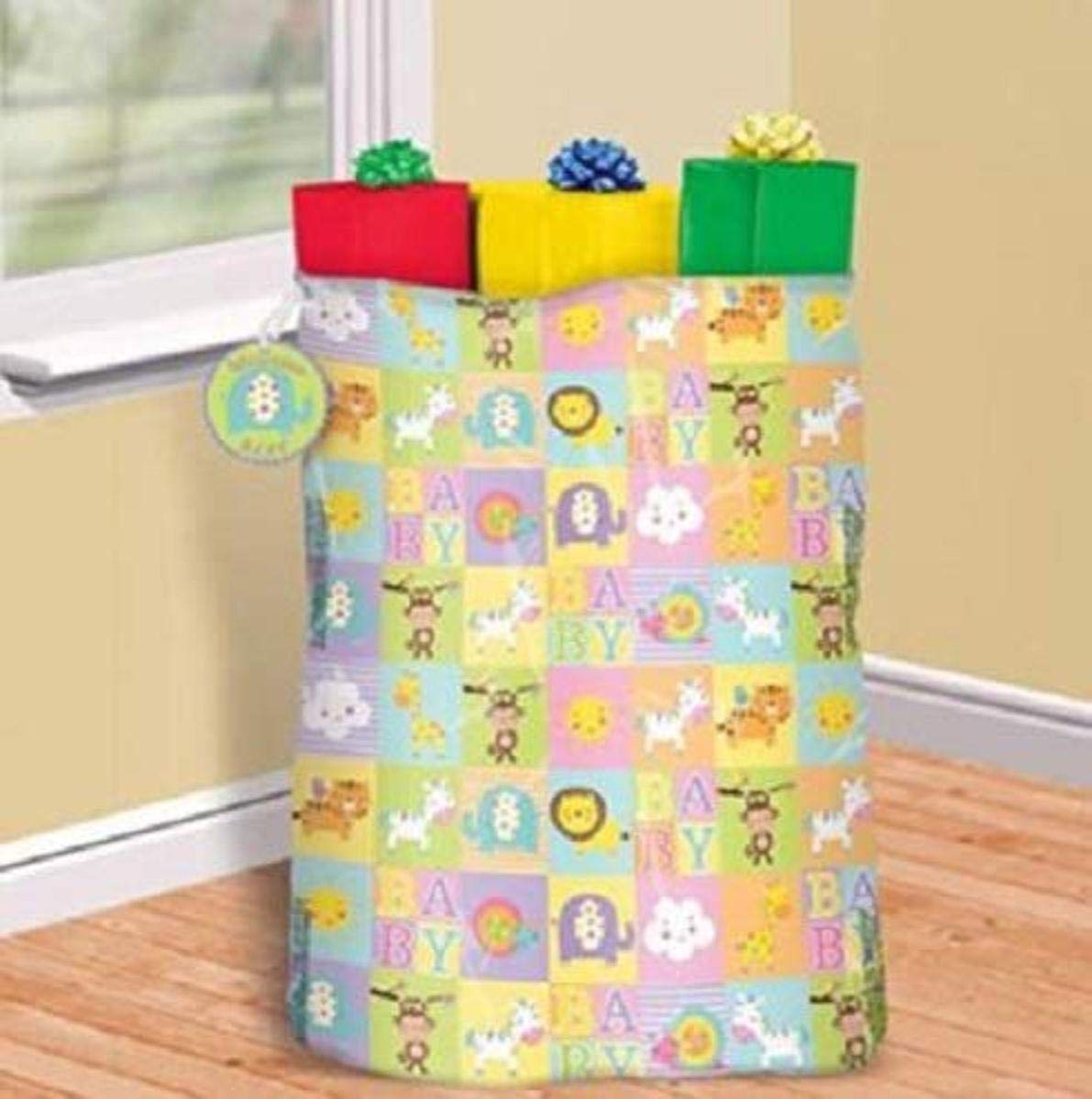 Foto 2 pulgar | Saco De Regalo Amscan Multicolor Baby Plastic 44x36 Cm Premium - Venta Internacional.
