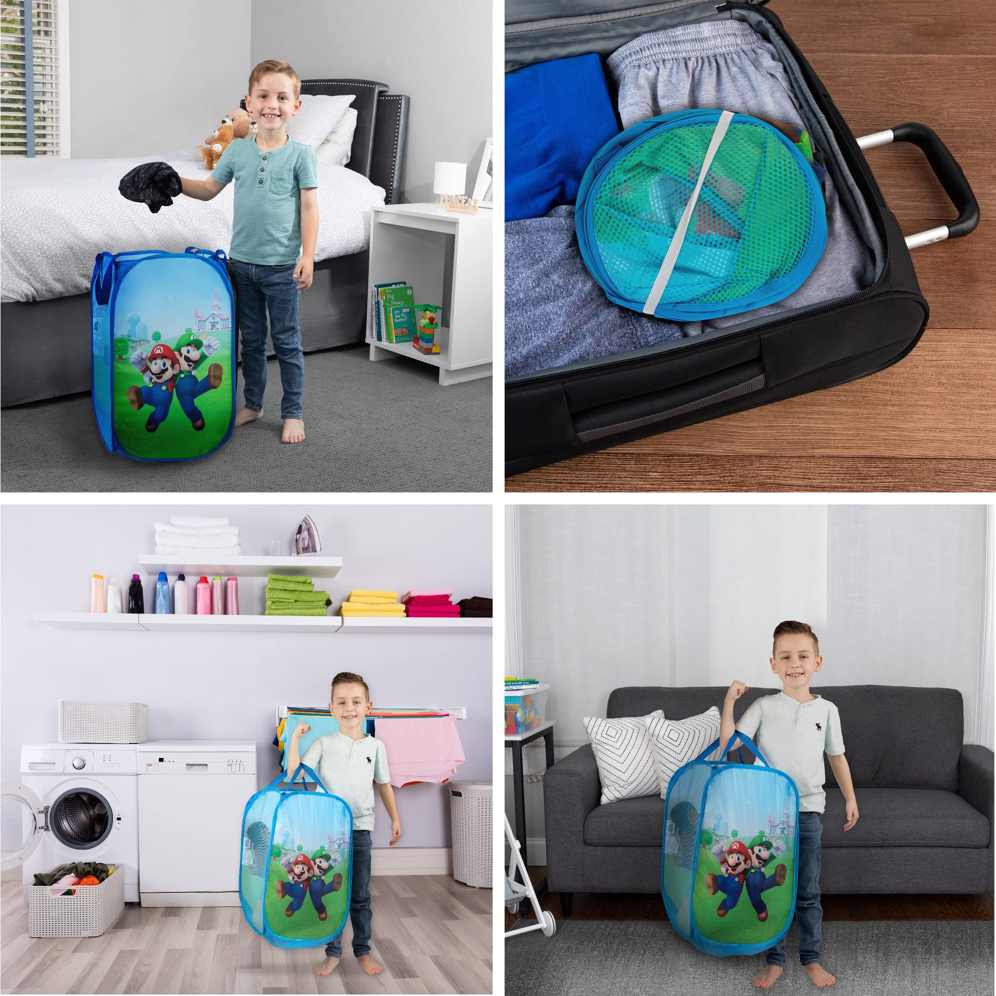 Foto 7 pulgar | Cesta Plegable Para Almacenamiento Franco Super Mario Kids Room - Venta Internacional.