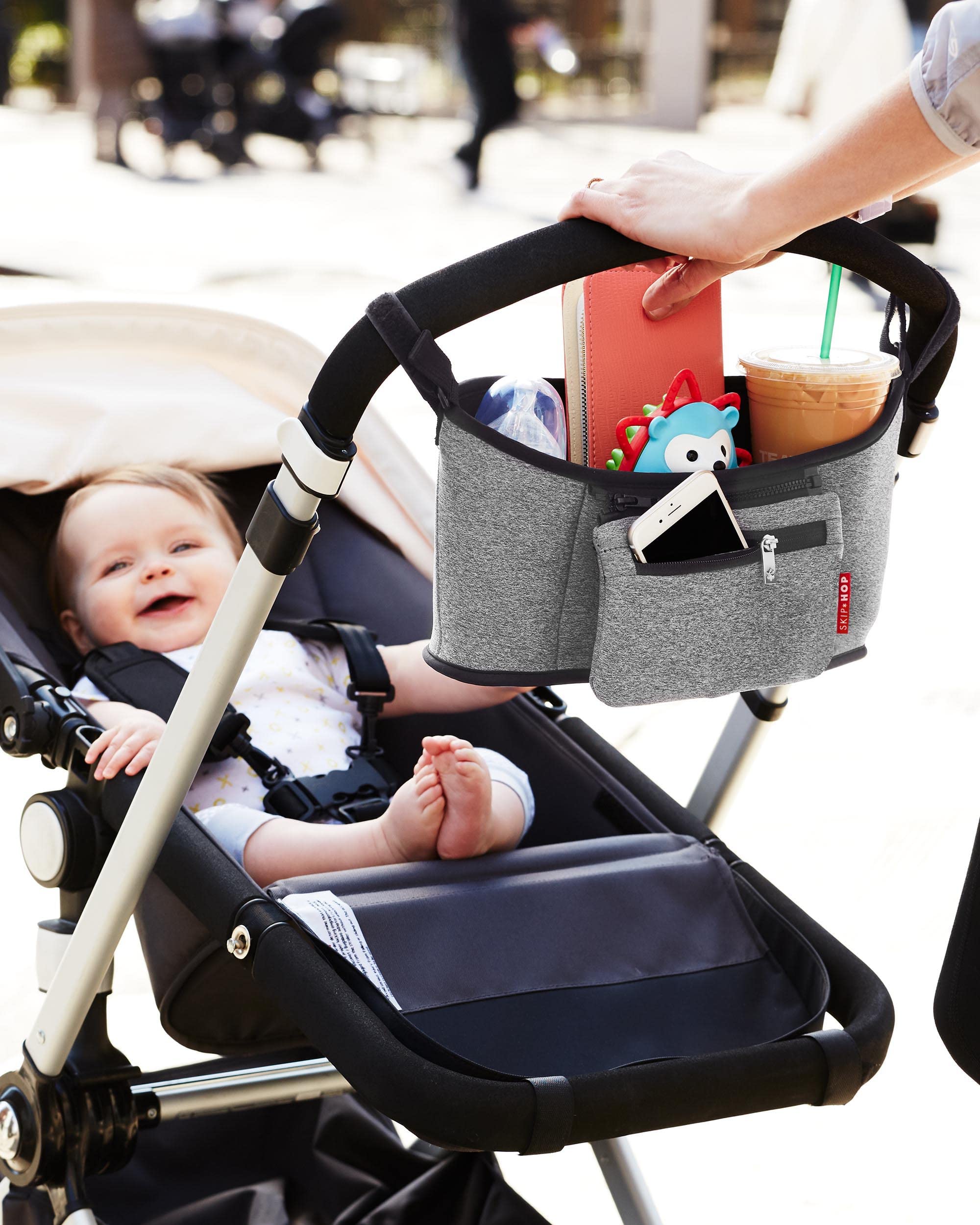 Foto 3 | Organizador Para Cochecitos Skip Hop Grab & Go, Color Gris Jaspeado - Venta Internacional.