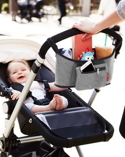 Foto 3 | Organizador Para Cochecitos Skip Hop Grab & Go, Color Gris Jaspeado - Venta Internacional.