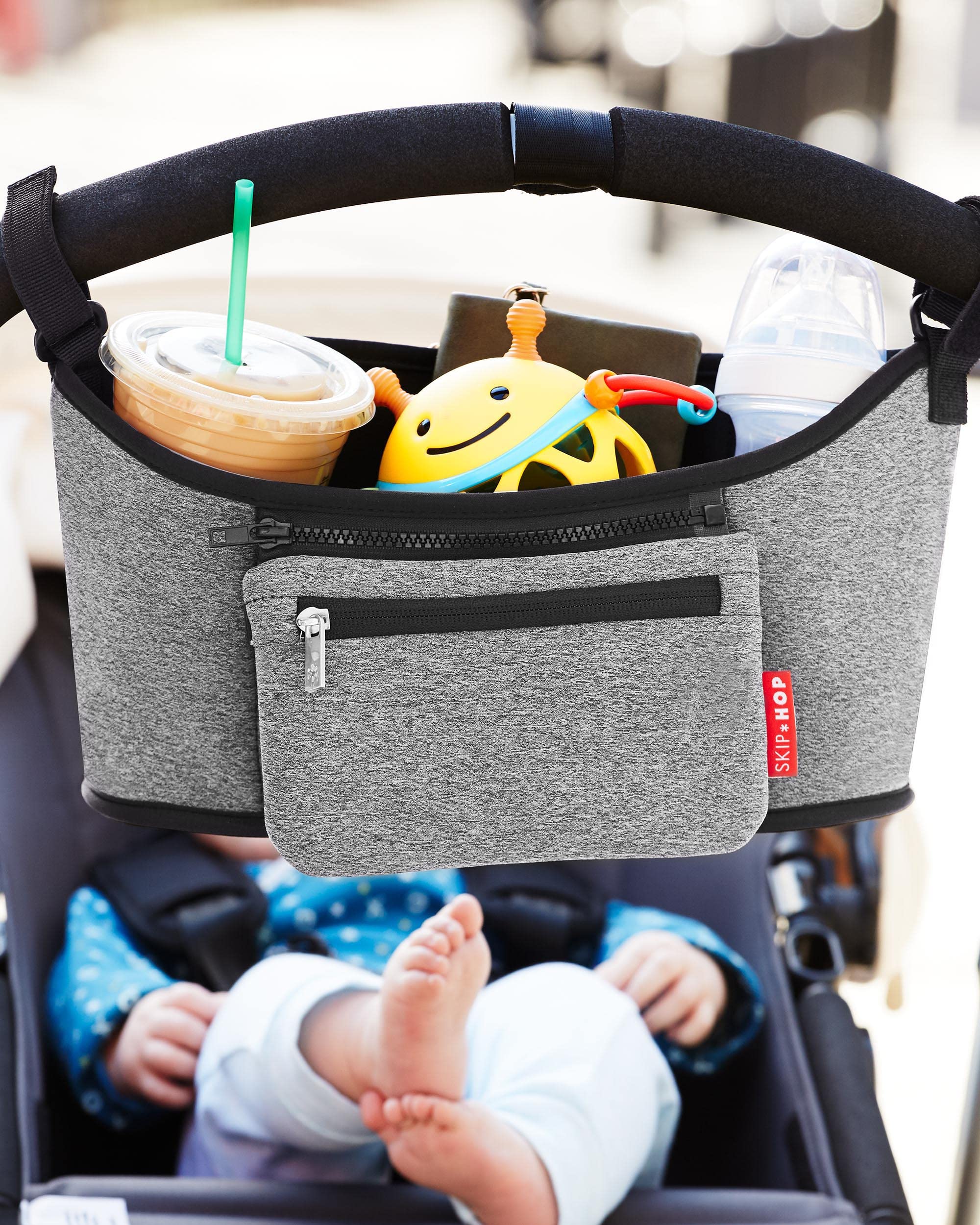 Foto 4 | Organizador Para Cochecitos Skip Hop Grab & Go, Color Gris Jaspeado - Venta Internacional.