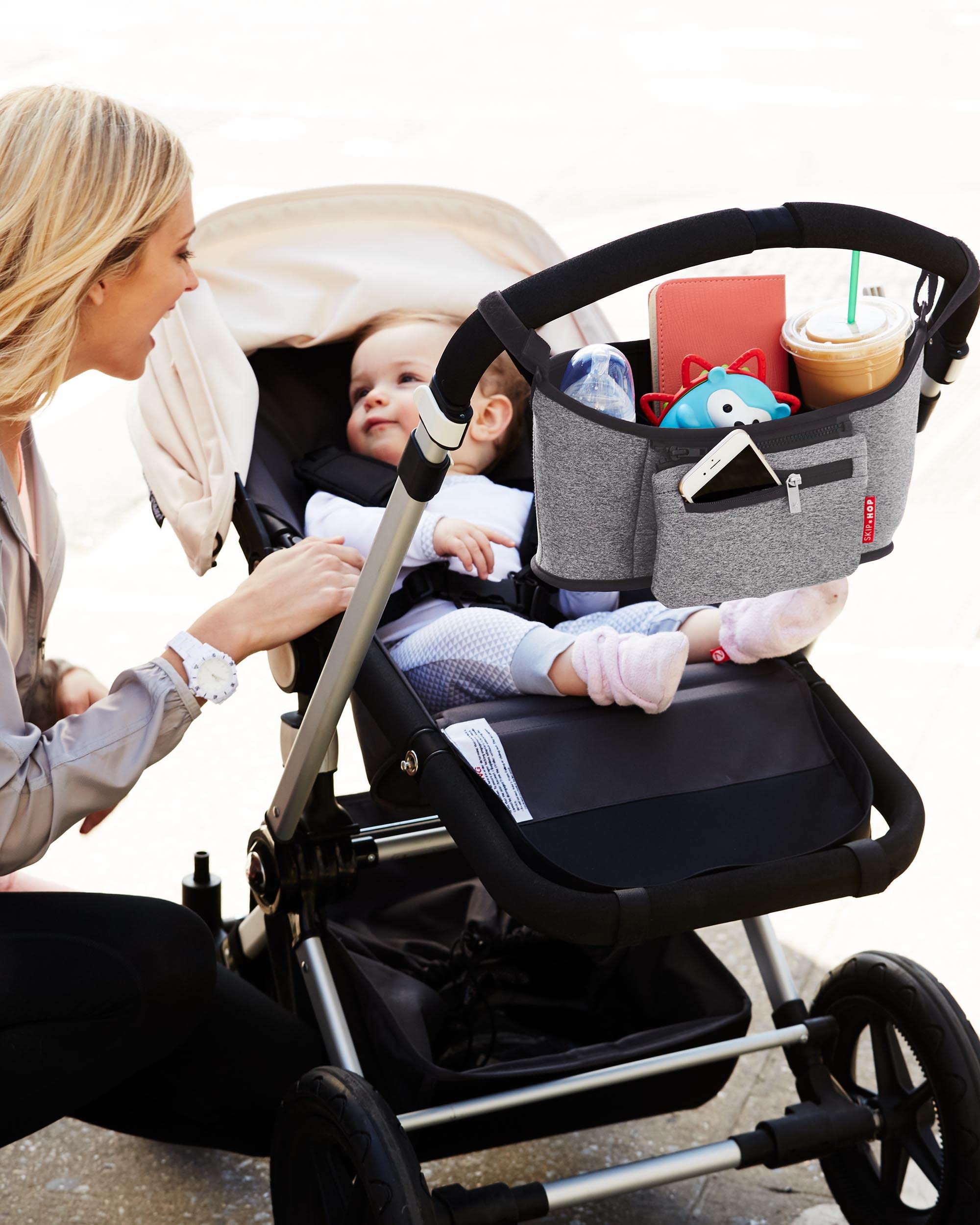 Foto 7 pulgar | Organizador Para Cochecitos Skip Hop Grab & Go, Color Gris Jaspeado - Venta Internacional.