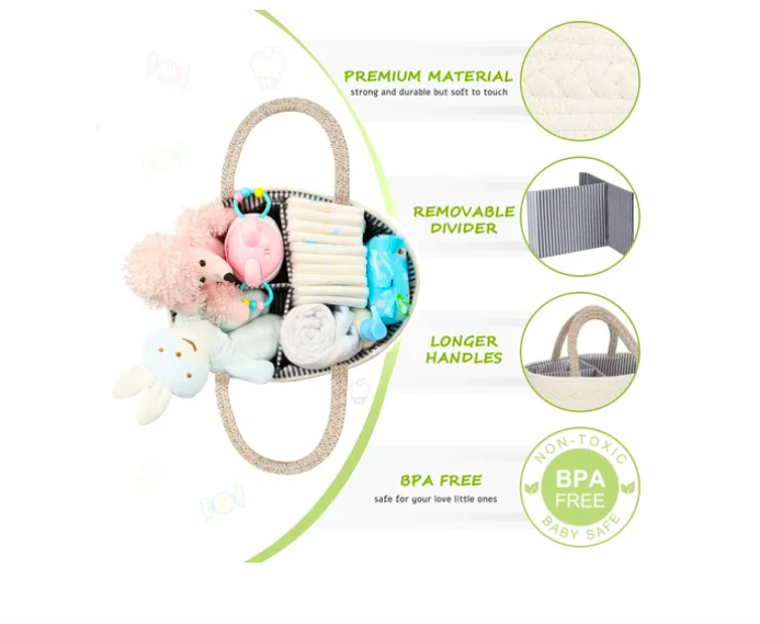Foto 3 pulgar | Baby Xtellar  Organizer Para Niña Boy Cotton Rope Nurser