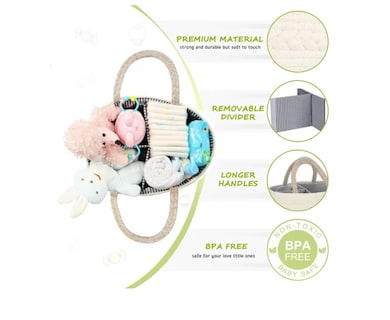 Foto 2 | Baby Xtellar Organizer Para Niña Boy Cotton Rope Nurser