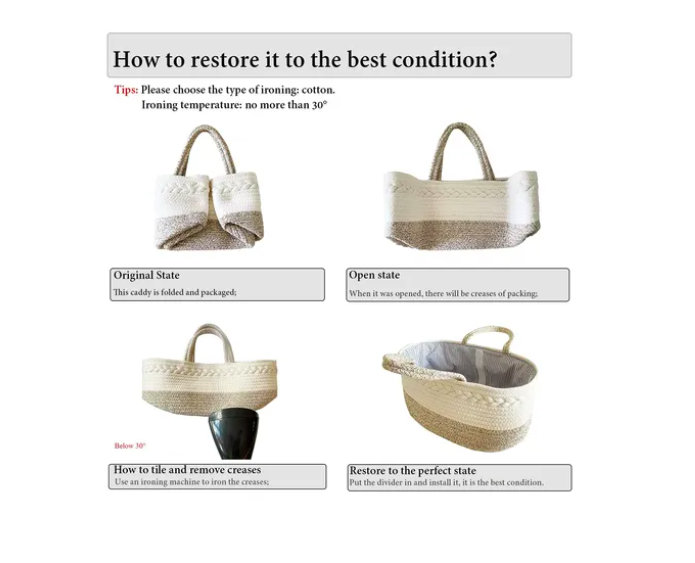 Foto 5 pulgar | Baby Xtellar  Organizer Para Niña Boy Cotton Rope Nurser