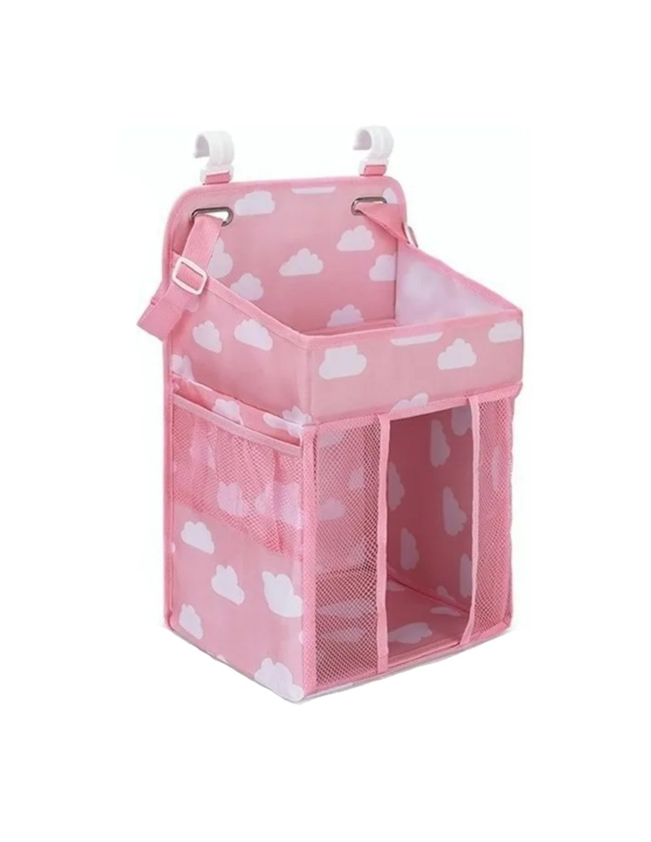 Organizador De Pañales Fieltro Portátil Rosa