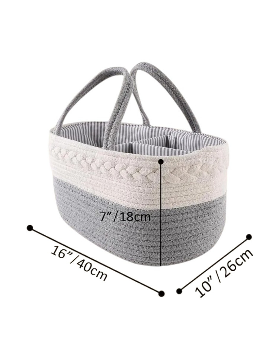 Foto 3 | Baby Diaper Caddy Organizer White / Gray