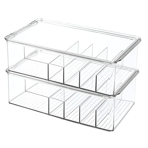 Foto 1 | Contenedor Organizador De Almacenamiento Mdesign Apilable De 6 Secciones  Paquete De 2 - Venta Internacional.