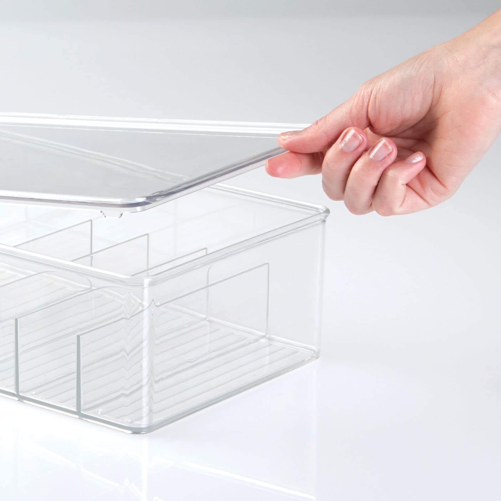 Foto 3 | Contenedor Organizador De Almacenamiento Mdesign Apilable De 6 Secciones  Paquete De 2 - Venta Internacional.