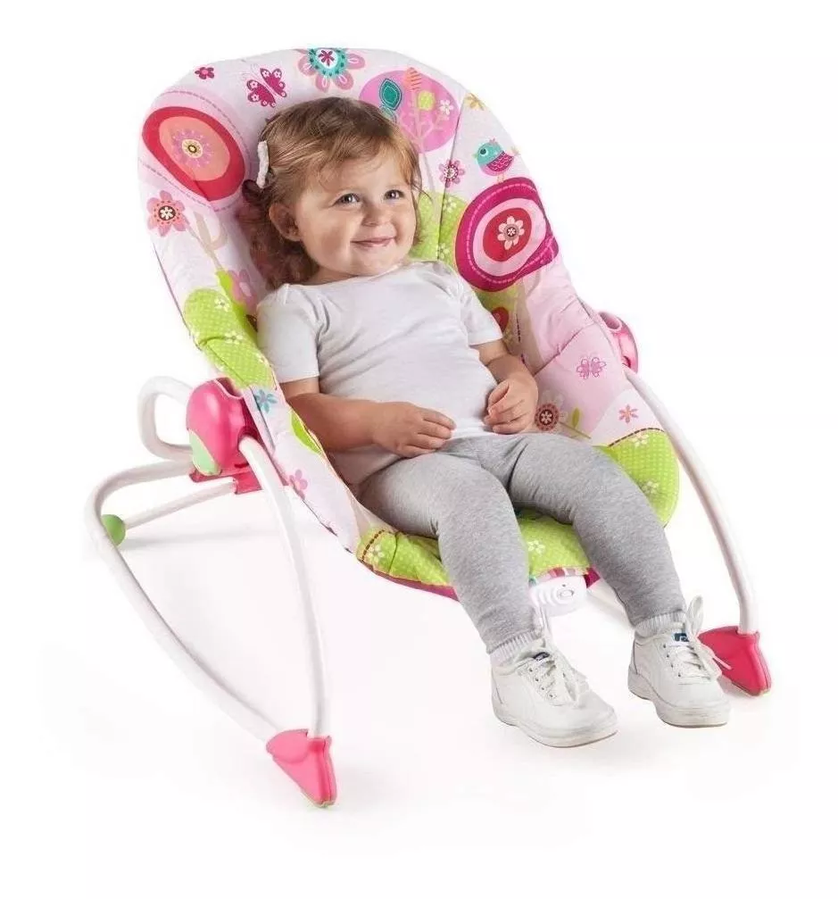 Foto 4 pulgar | Bouncer Silla Bright Starts Raspberry