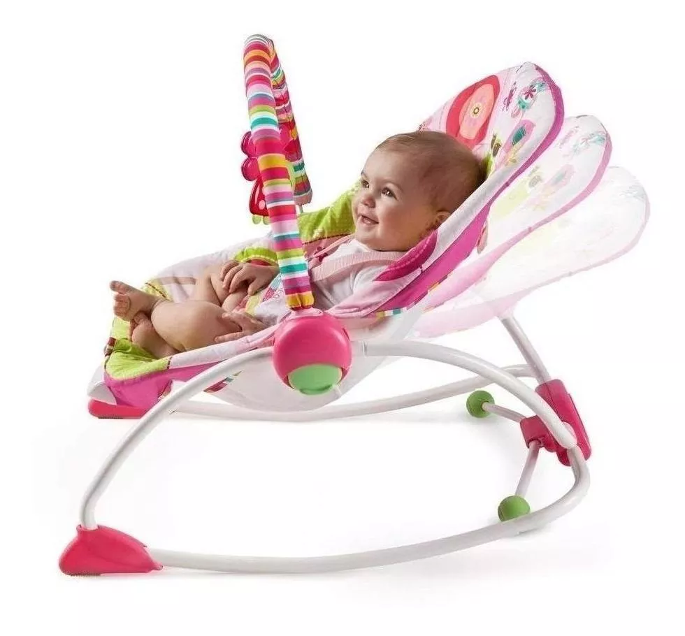 Foto 7 pulgar | Bouncer Silla Bright Starts Raspberry