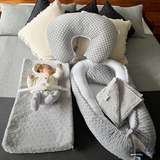 Foto 6 | Pack De Bebé Con Nido + Almohada De Lactancia + Cambiado Gris