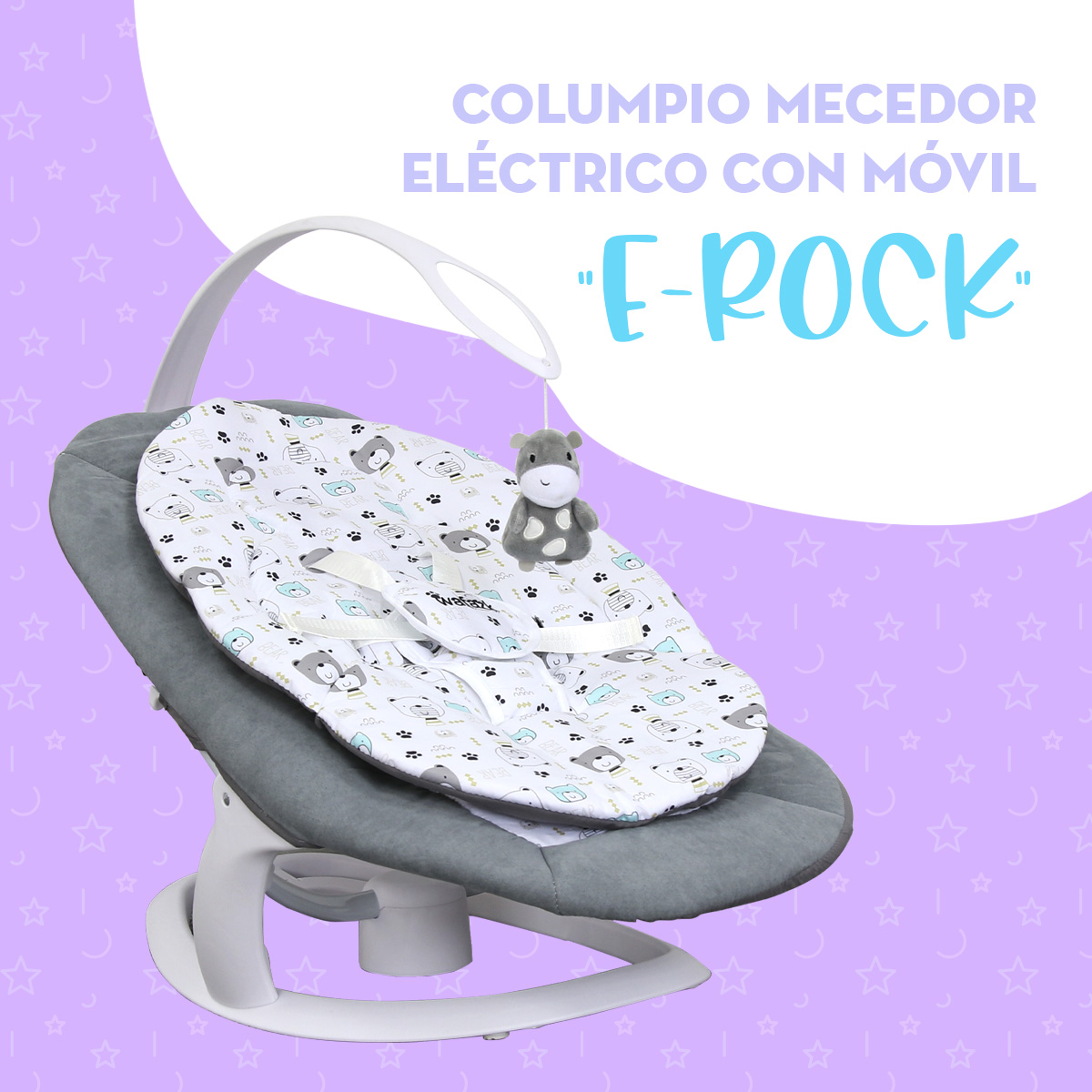 Foto 4 | Nido Contenedoer Columpio Mecedora  Eléctrica Mima2 Con  Movimiento Oscilatorio Y Móvil ''e-rock''