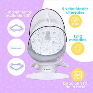 Foto 5 | Nido Contenedoer Columpio Mecedora Eléctrica Mima2 Con Movimiento Oscilatorio Y Móvil ''e-rock''