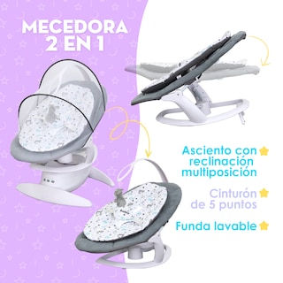 Foto 6 | Nido Contenedoer Columpio Mecedora Eléctrica Mima2 Con Movimiento Oscilatorio Y Móvil ''e-rock''