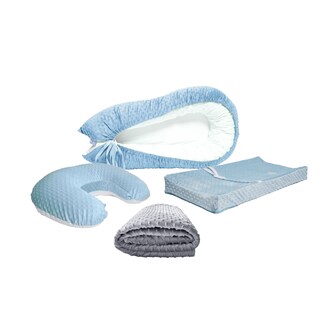 Foto 1 | Nido Bebé + Cambiador + Almohada Lactancia Azul + Cobija Gris