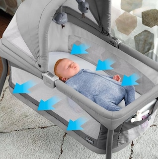 Foto 2 | Cuna Moises Chicco Lullago Nest Poetic Ligero