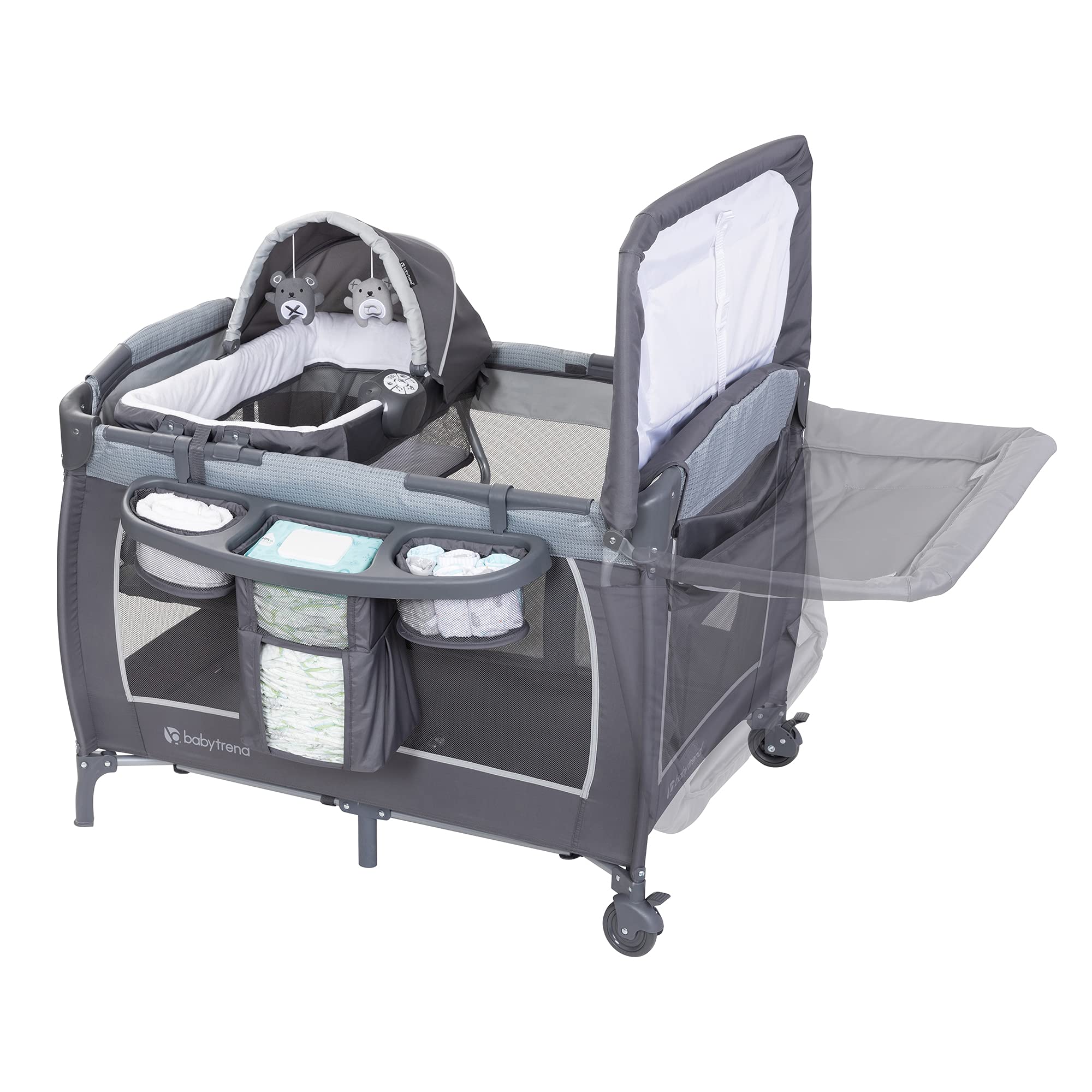 Foto 4 | Baby Trend Lil' Snooze Deluxe Iii Para Gemelos Cozy Grey - Venta Internacional.