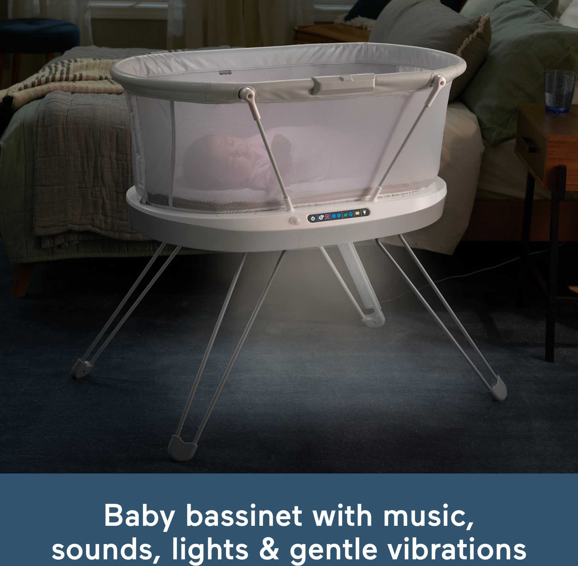 Foto 3 | Detector De Sonido Con Luces Junto A La Cama De Bassinet Fisher-price - Venta Internacional.